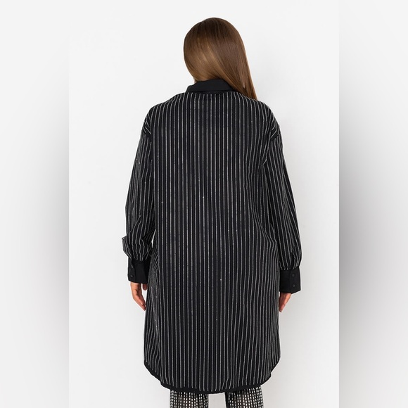 Shop Akira Black Rhinestone Shirt - Picture 2 of 6
